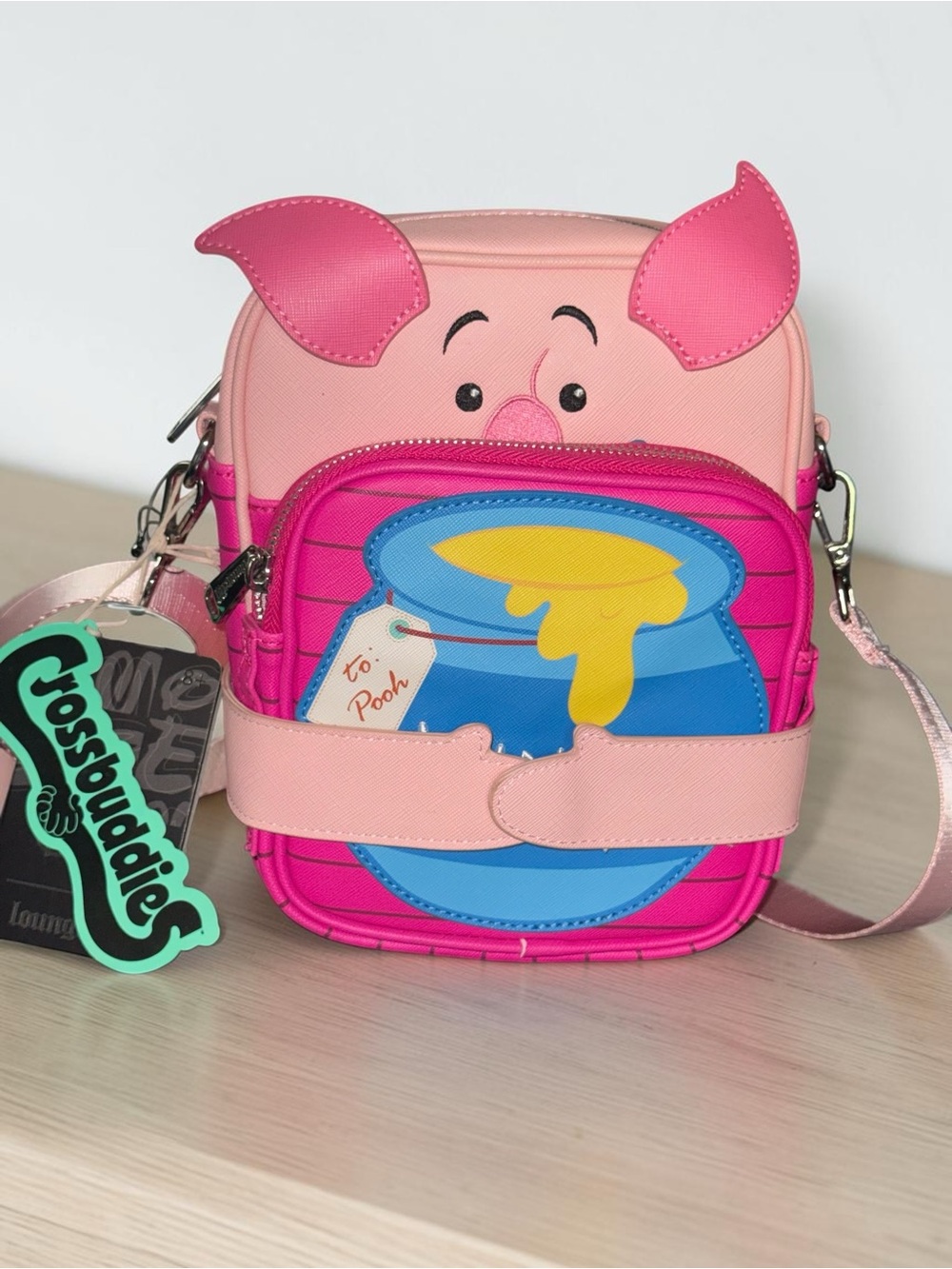 Loungefly Pink Piglet Crossbuddies Bag